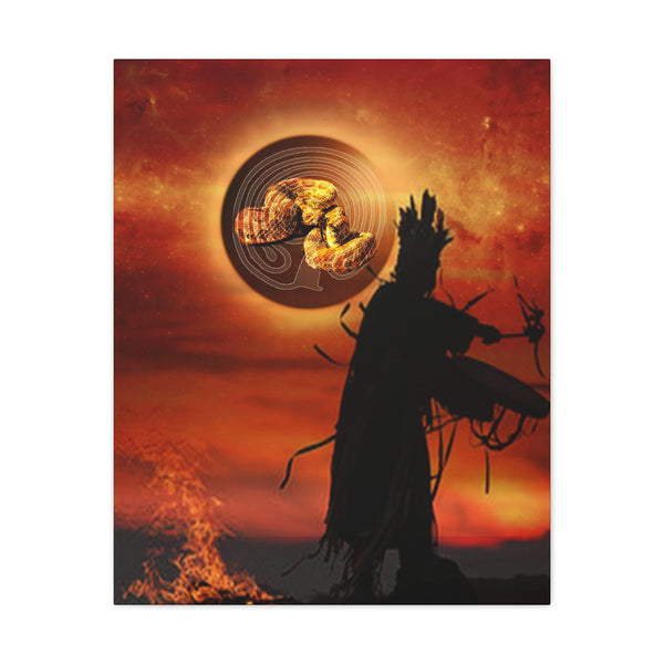 Snake Shaman Canvas Gallery Wraps