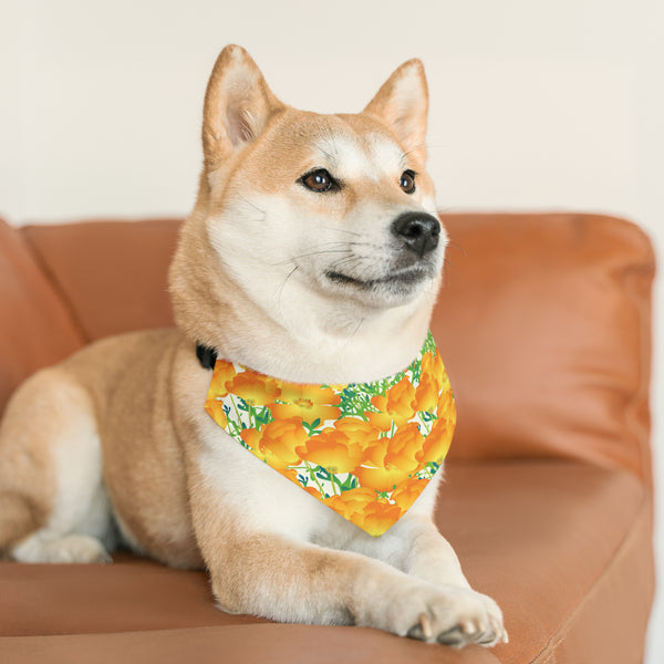 Poppies Pet Bandana Collar