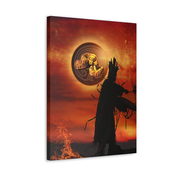 Snake Shaman Canvas Gallery Wraps