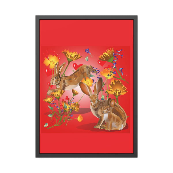Jackrabbit Love Framed Paper Posters