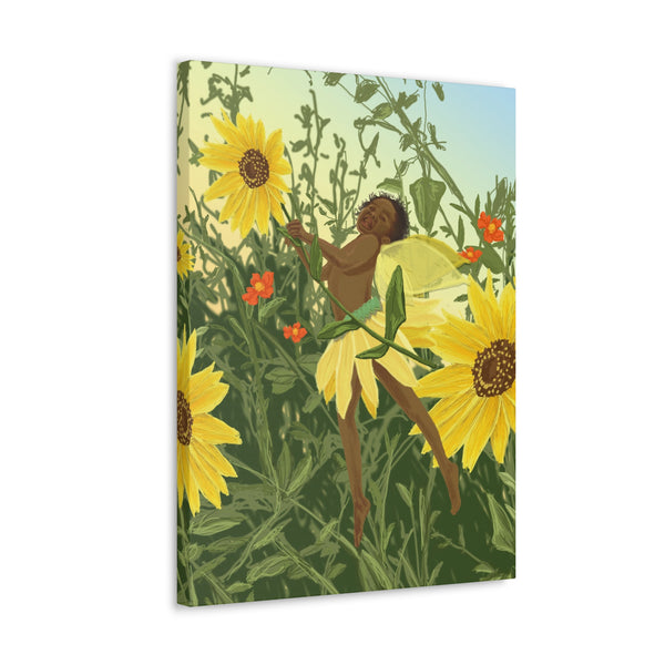 Sunflower Fairy  Canvas Gallery Wraps