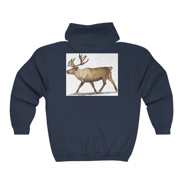 Reindeer Unisex Heavy Blend™ Full Zip Hooded Sweatshirt