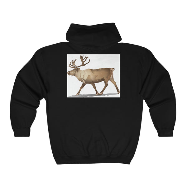 Reindeer Unisex Heavy Blend™ Full Zip Hooded Sweatshirt