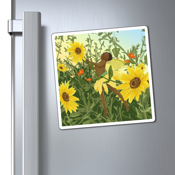 Sunflower Fairy Magnet
