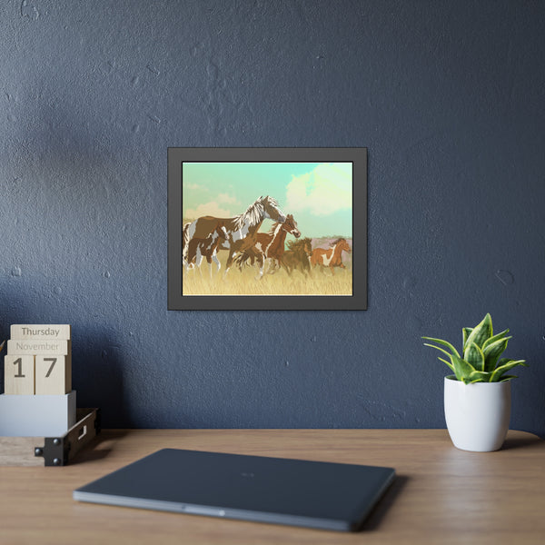 Mustangs Framed Paper Posters