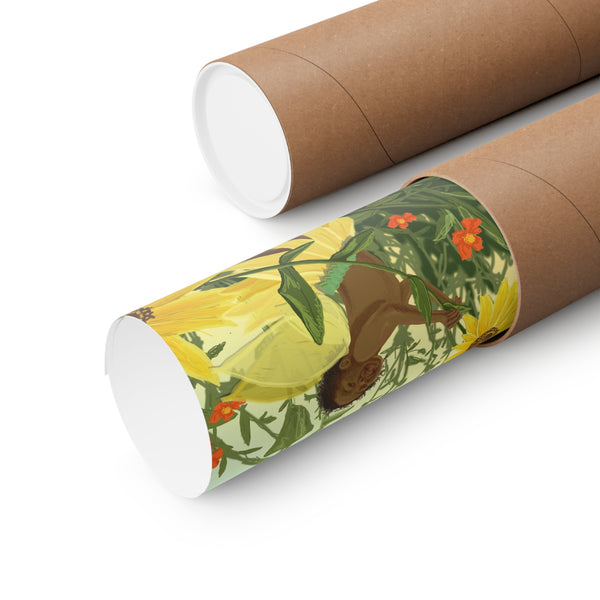 Sunflower Fairy Premium Matte vertical posters
