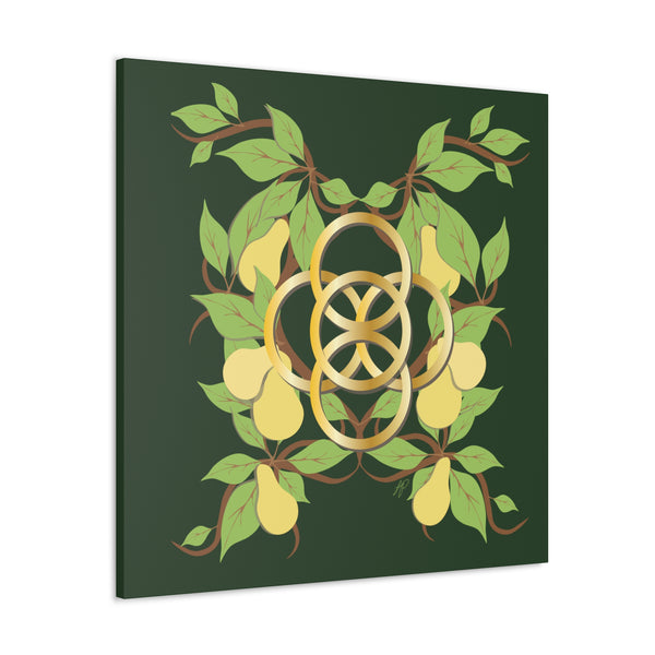 Five Golden Rings of Christmas  Canvas Gallery Wraps