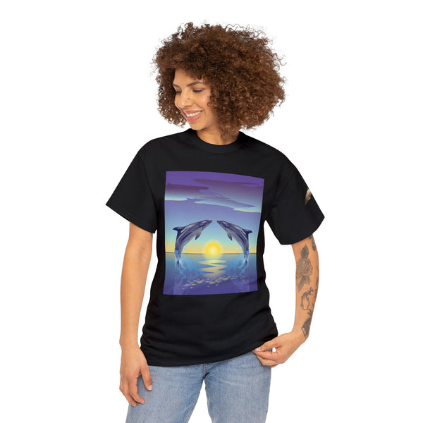 Dolphin Love Unisex Heavy Cotton Tee