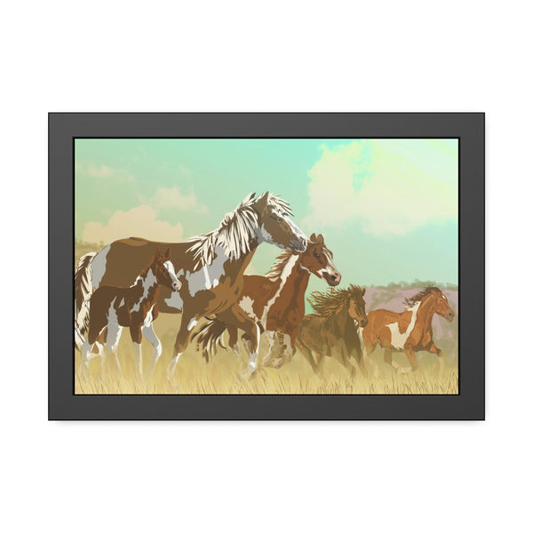 Mustangs Framed Paper Posters
