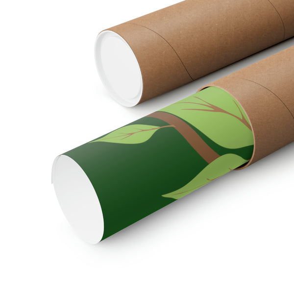 Four Colly Birds of Christmas Premium Matte vertical posters