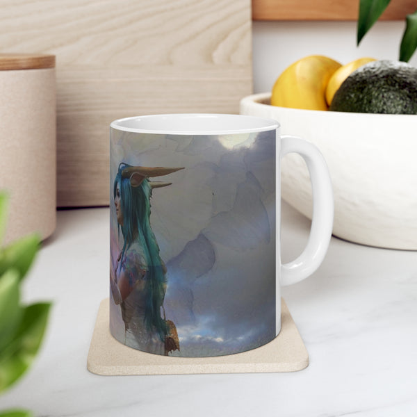 Hawk Goddess Ceramic Mug 11oz
