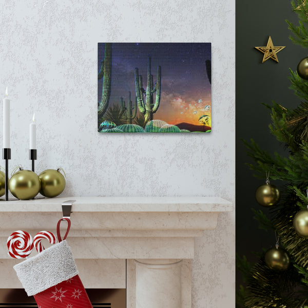 Cactus Glow Canvas Gallery Wraps