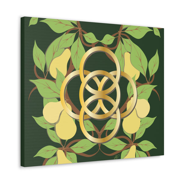 Five Golden Rings of Christmas  Canvas Gallery Wraps