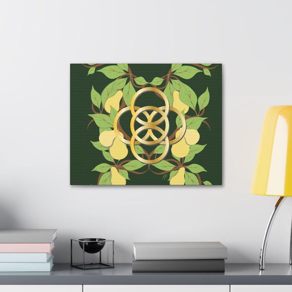 Five Golden Rings of Christmas  Canvas Gallery Wraps