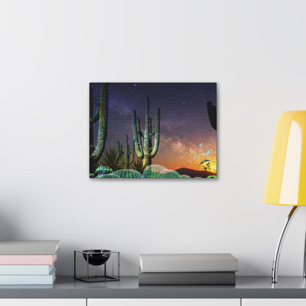 Cactus Glow Canvas Gallery Wraps