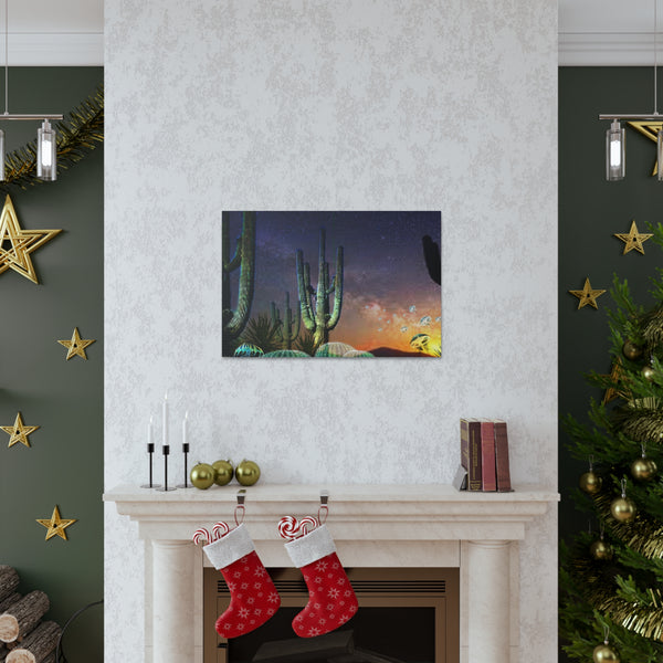 Cactus Glow Canvas Gallery Wraps