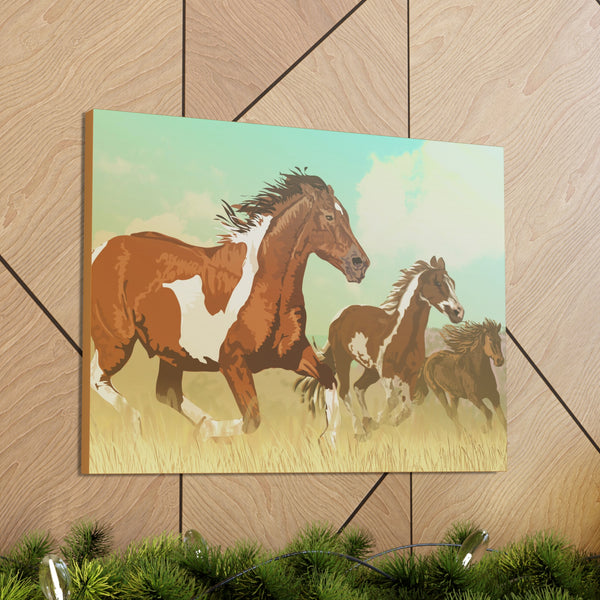 Wild Mustangs Gallery Wraps