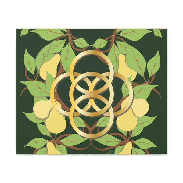 Five Golden Rings of Christmas  Canvas Gallery Wraps