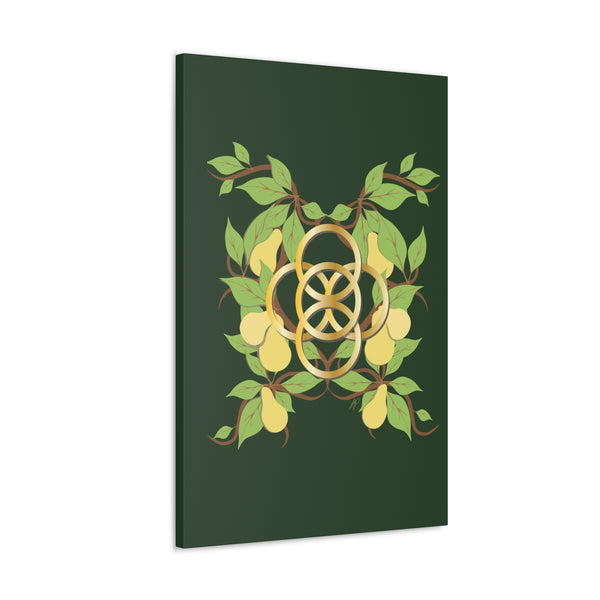 Five Golden Rings of Christmas  Canvas Gallery Wraps