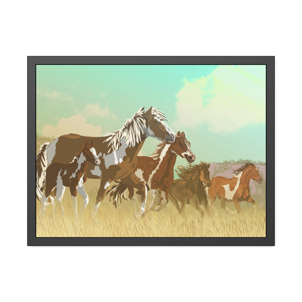 Mustangs Framed Paper Posters