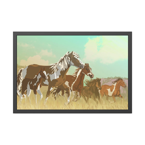 Mustangs Framed Paper Posters