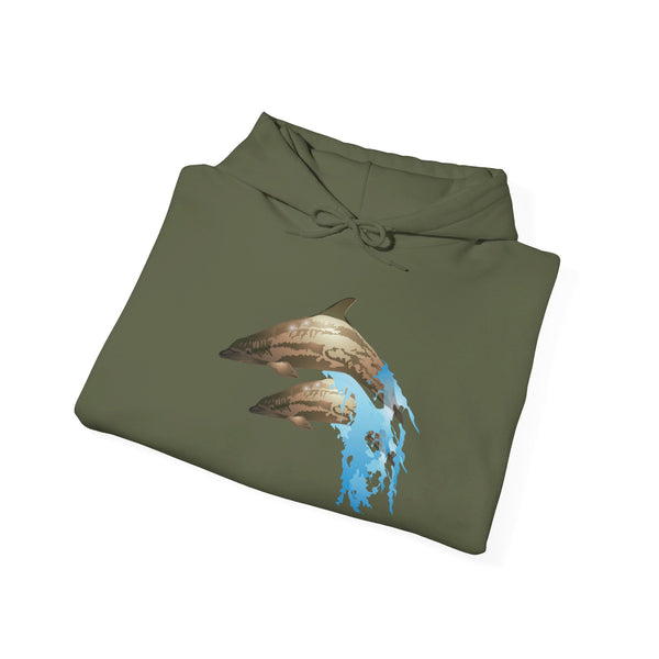 Dolphin Love Unisex Heavy Blend™ Hooded Sweatshirt
