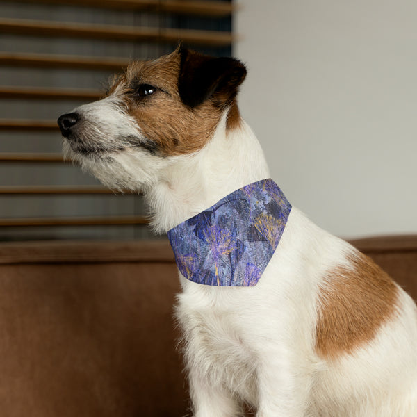 Ginkgo Leaves in Water  Pet Bandana Collar