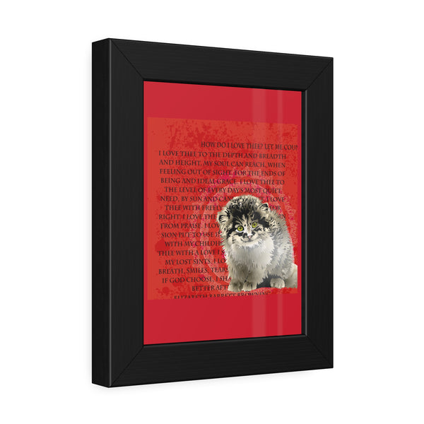 Love Pallas Cat Framed Paper Posters