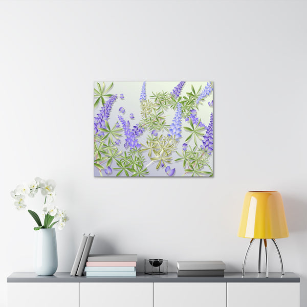 Blue Bonnet Lupins Gallery Wraps