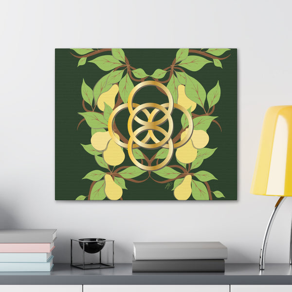 Five Golden Rings of Christmas  Canvas Gallery Wraps