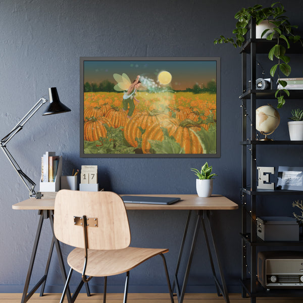 Pumpkin Fairy Framed Paper Posters