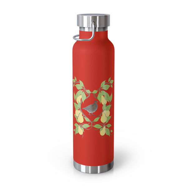Partridge N Pear Copper Vacuum Insulated Bottle, 22oz