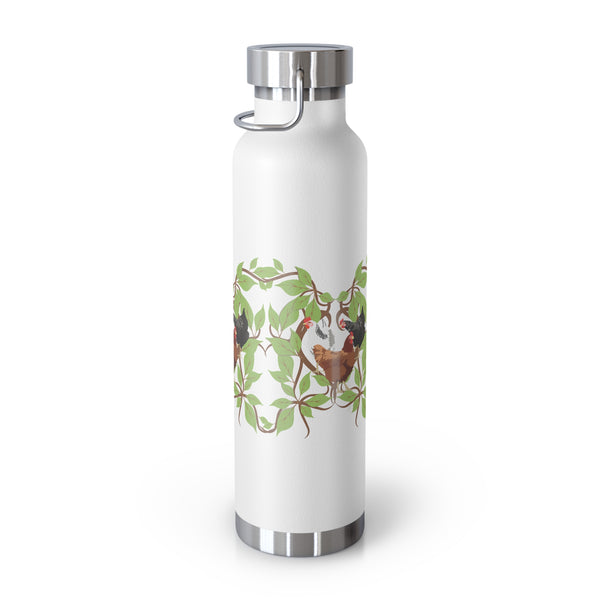 Three French Hens Copper Vacuum Insulated Bottle, 22oz