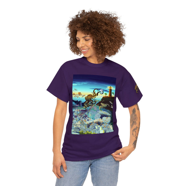 Above and Below Unisex Heavy Cotton Tee