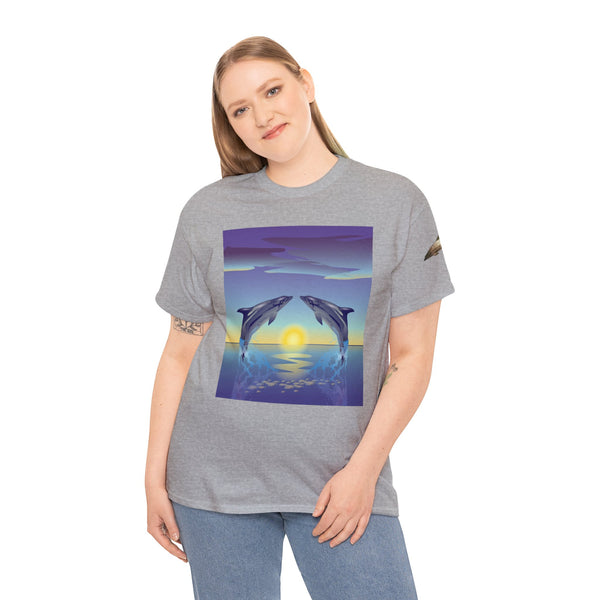 Dolphin Love Unisex Heavy Cotton Tee