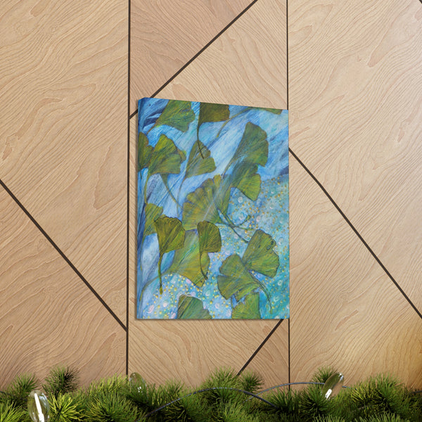 Ginkgo Leaves with Water Dragon  Canvas Gallery Wraps
