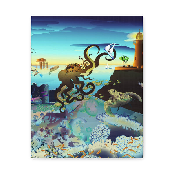 Above and Below Biscayne Bay  Canvas Gallery Wraps