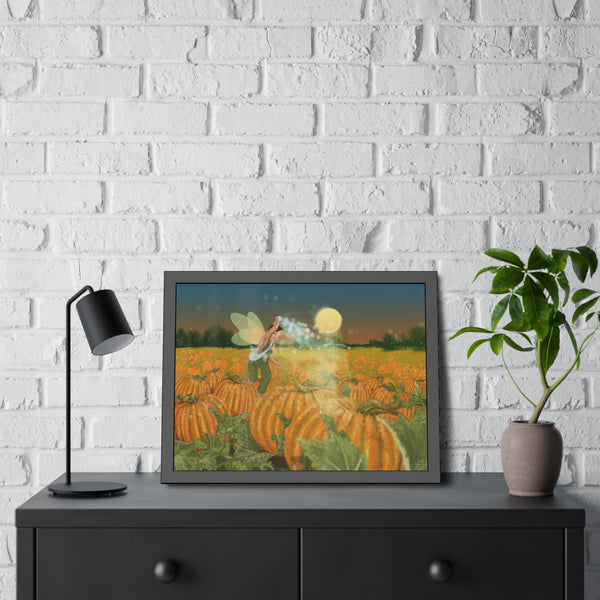 Pumpkin Fairy Framed Paper Posters