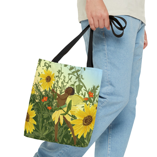 Sunflower Fairy AOP Tote Bag