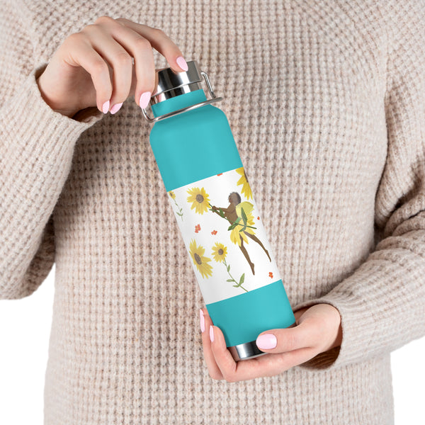 Sunflower Faerie Copper Vacuum Insulated Bottle, 22oz