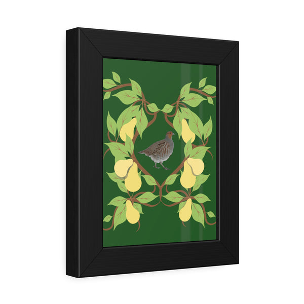 Partridge in a Pear Tree Framed Paper Posters