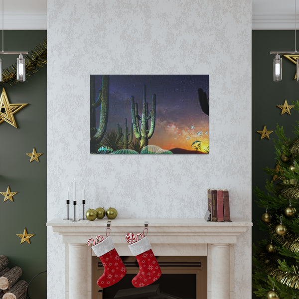 Cactus Glow Canvas Gallery Wraps