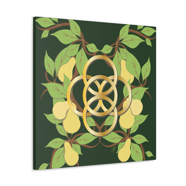 Five Golden Rings of Christmas  Canvas Gallery Wraps