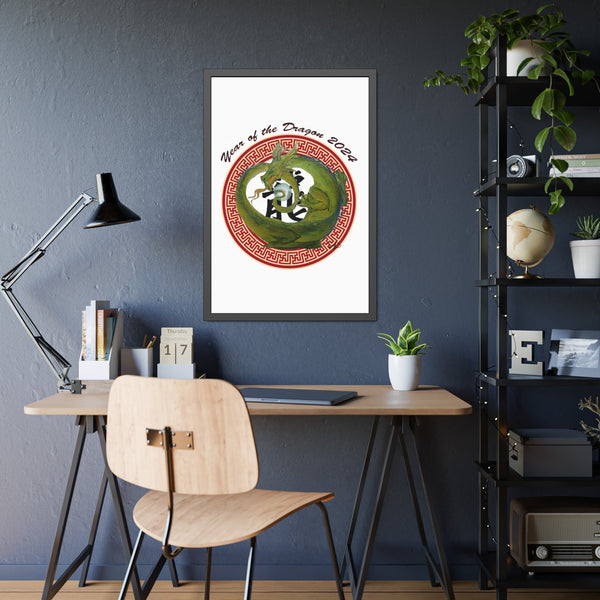 Lunar Dragon Framed Paper Posters