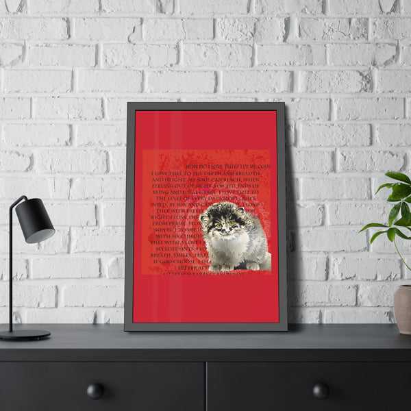 Love Pallas Cat Framed Paper Posters