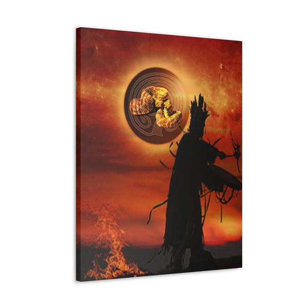 Snake Shaman Canvas Gallery Wraps