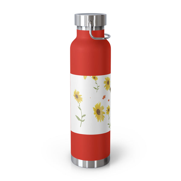 Sunflower Faerie Copper Vacuum Insulated Bottle, 22oz