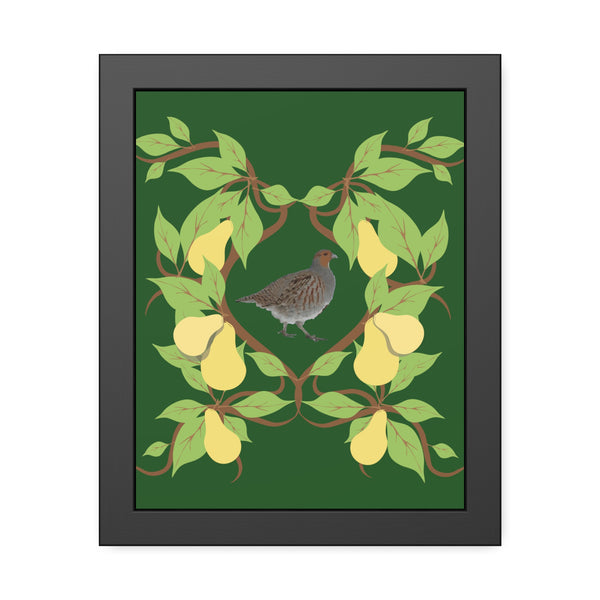 Partridge in a Pear Tree Framed Paper Posters