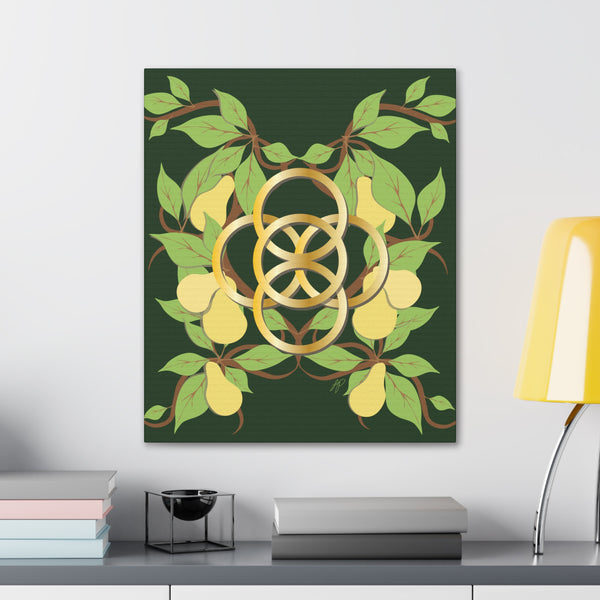 Five Golden Rings of Christmas  Canvas Gallery Wraps