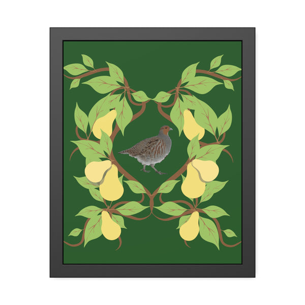 Partridge in a Pear Tree Framed Paper Posters